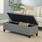 Upholstered Rectangular Storage Ottoman Bench | Gift Idea