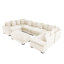 Canapé modulaire surdimensionné surdimensionné en nuage, canapé modulaire convertible, accoudoirs très larges avec repose-pieds, tissu velours côtelé doux, conception ergonomique, assemblage facile, pour le salon-541285459