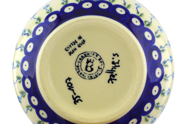 Floral Peacock Stoneware Rice Bowl