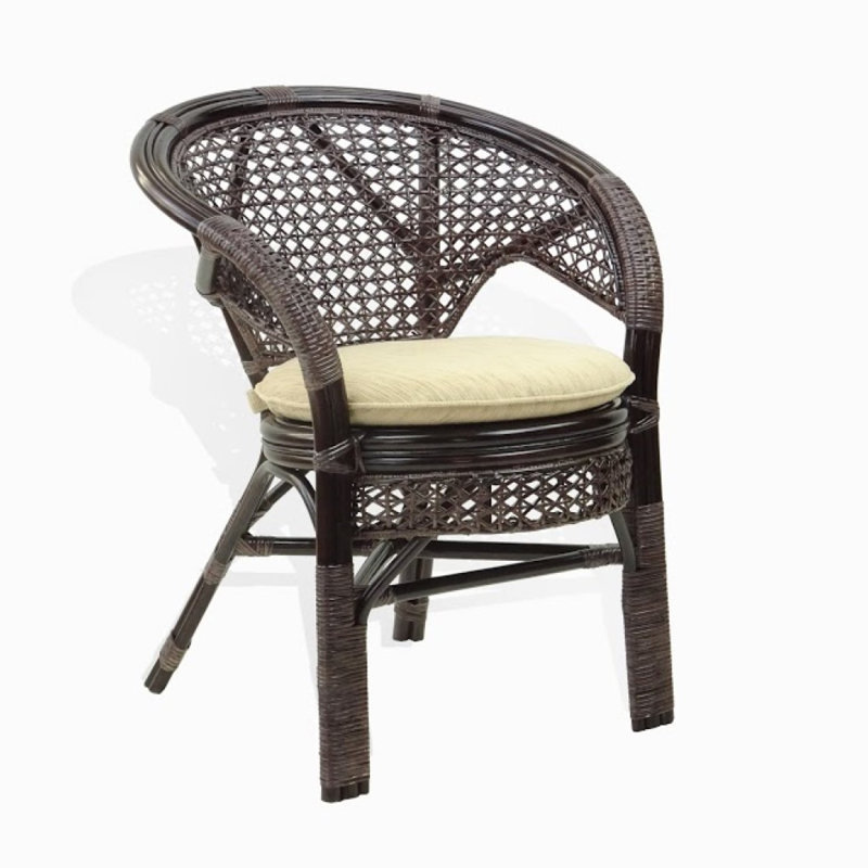 Fauteuil Clemensa, Marron foncé