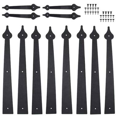 Symple Stuff Voyles 6 Piece Decorative Garage Door Hinge Set & Reviews