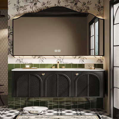 Armoire de salle de bain luxueuse rétro de style français