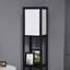 Lampe sur pied moderne avec tablettes et double éclairage ambiant, grande lampe sur pied