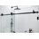 Eclipse 60 - 64 in. x 78 in. Fully Frameless Sliding Shower Door