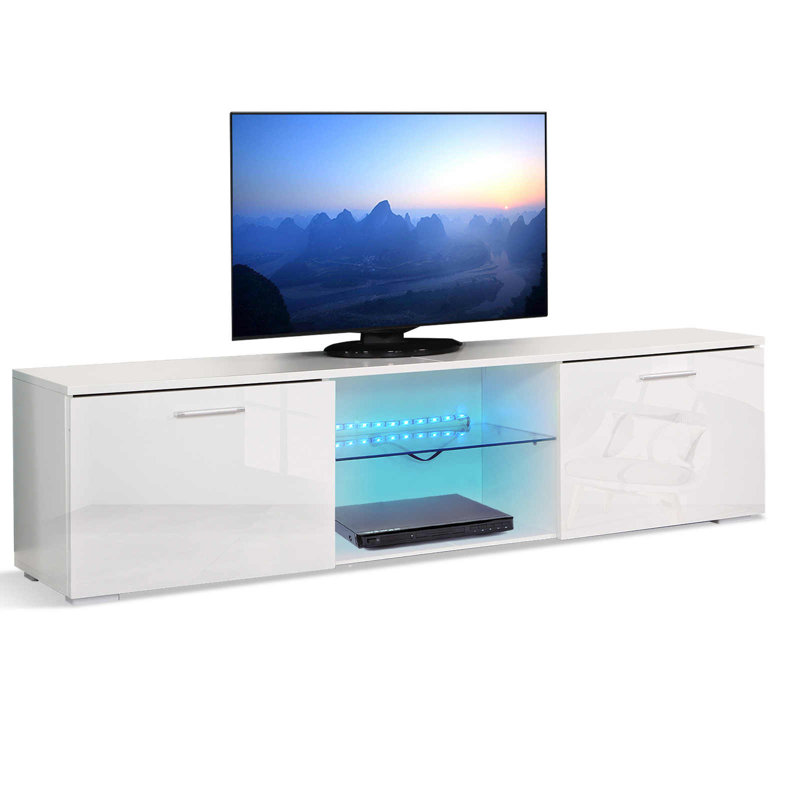 Henthorn Unfinished TV Stand for TVs up to 70", White