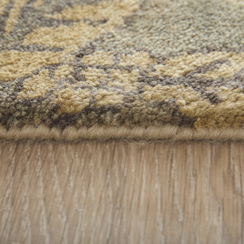 Tapis floral et botanique Vivendi, Tanné, Rectangle 7 pi 9 po x 9 pi 9 po