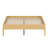 Contemporary Platform Bed Frame with Integrated Slat Support and Metal Reinforcement, Quick and Tool-Free Assembly-1605588321