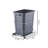 TRINITY PRO EcoStorage 25 Gal. Chrome Steel Wire in Cabinet Sliding Trash Can