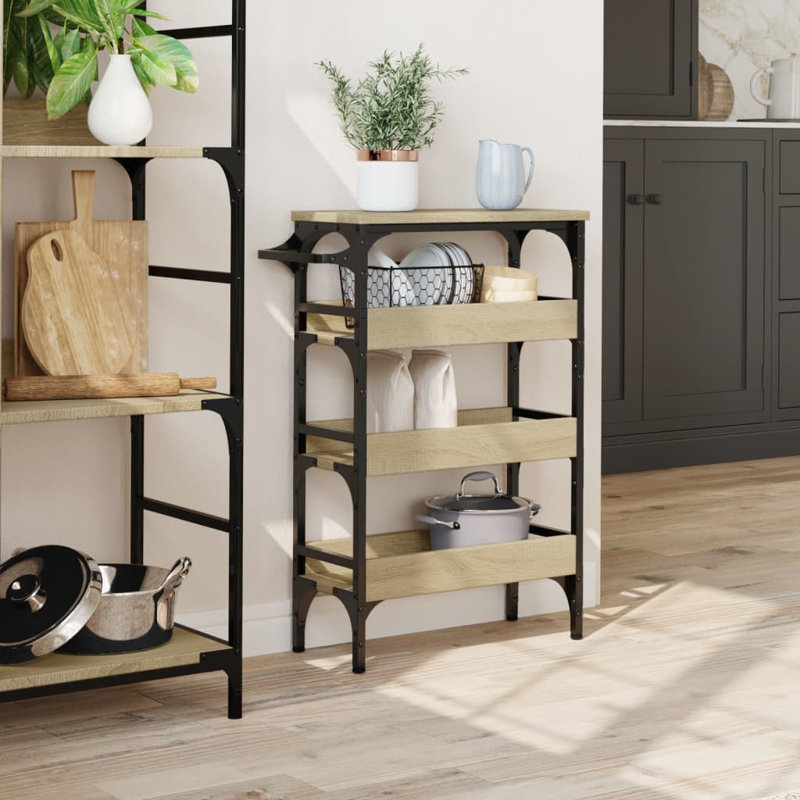 Serving Cart, Sonoma Oak