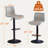 Bar Stools Set, Counter Height Bar Stools with Back, Adjustable Bar Stools 24" to 32", Faux Leather Bar Stools for Kitchen Island-1002076744-982387490