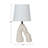 Ceramic Table Lamp with Volcano Finish