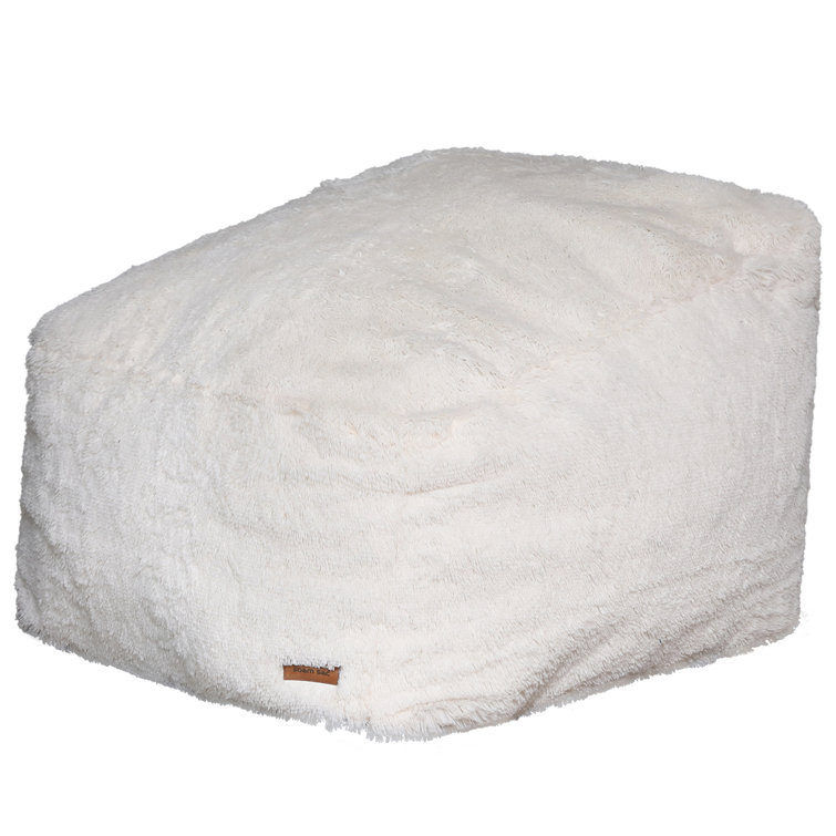 Recaceik Bean Bag Chairs with Filler,White