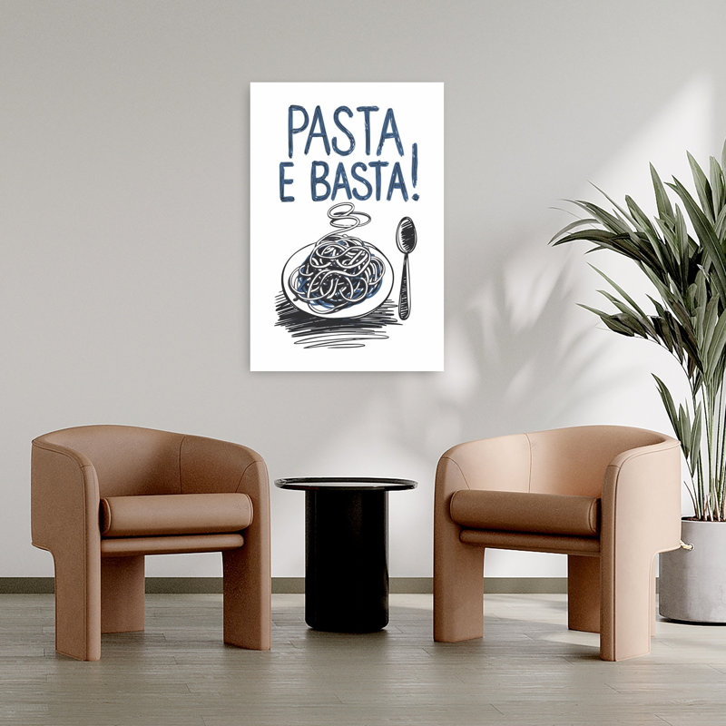 Pasta E Basta, art mural contemporain, H 36 po x l 24 po
