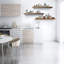 Ensemble de 3 tablettes flottantes à fixation murale, grandes tablettes murales rustiques pour tablettes de cuisine, 3 tailles différentes