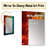 Exploring The Depths Of Orange Marble I - Geometric Mirror, Modern Decorative Wall Mirror, Printed Metal Art-1996411350