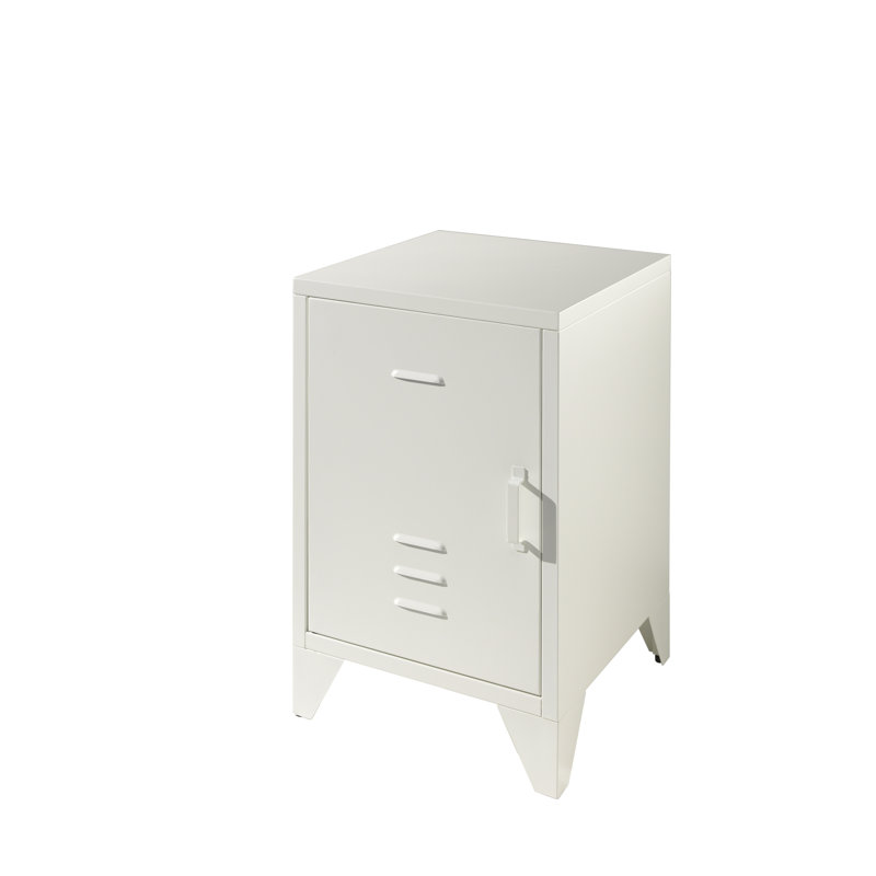 BRONXX Night Console Industrial Look Matt, White