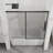 Sliding Shower Door 6mm Tempered Glass Modern Design Bathtub Use
