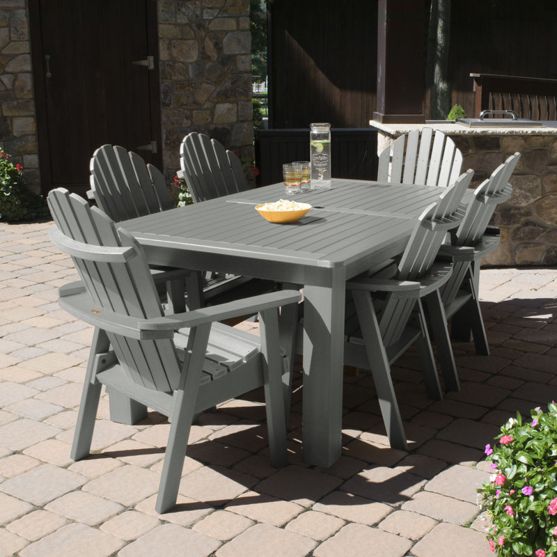 Ensemble repas pour 6 personnes Macias, Noir, 30'' H x 42'' W x 72" L