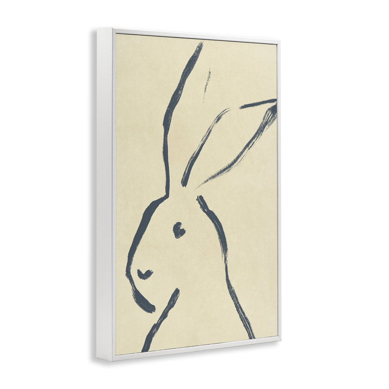 Dessin de giclée encadré minimaliste par June Erica Vess, Estampe numérique encadrée blanc bord de mer, H 30 po x l 20 po