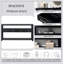 Console moderne pour canapé avec 4 tiroirs et 2 tablettes, parfaite pour le rangement organisé et le design élégant-1430551981