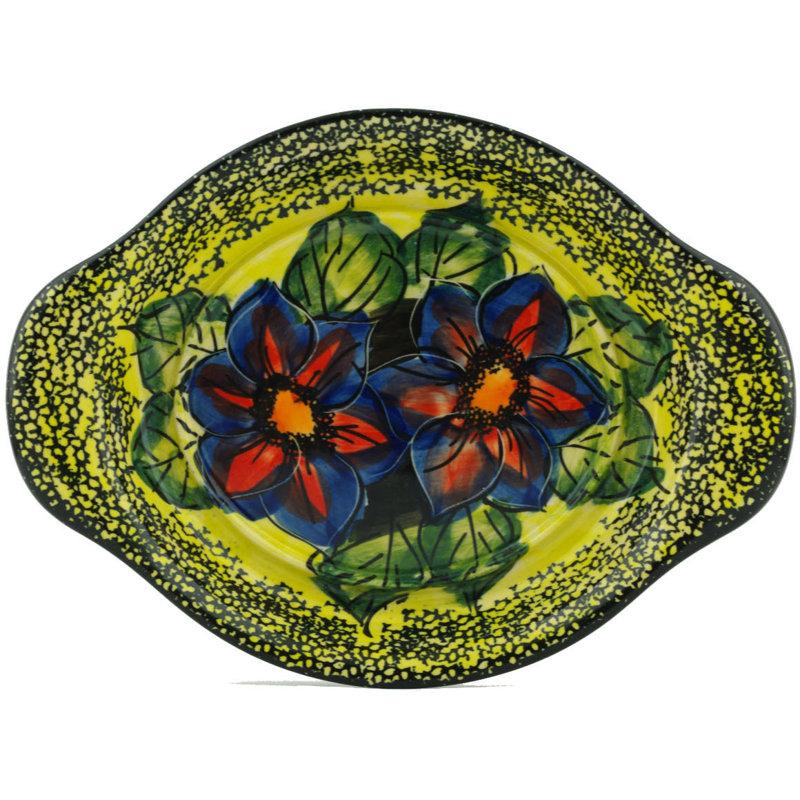 The Holiday Aisle® Rowlett Platter, 1.2" H x 8.7" W x 6.3" D