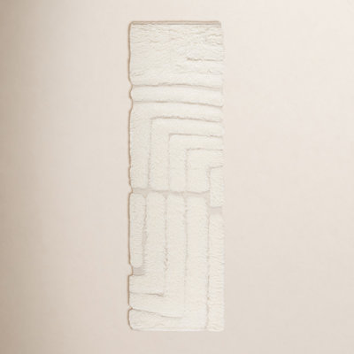 Fernande Ivory Hand-Woven Abstract Wool Rug
