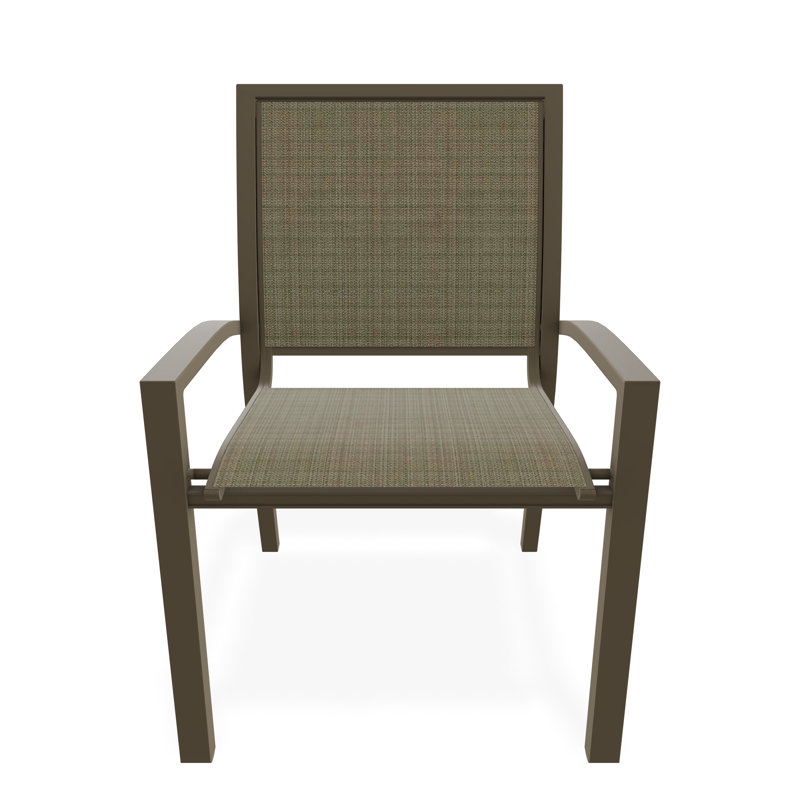 Kendall Outdoor Dining Chair, Beachwood, Elevation Stone