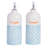 Nicola Spring - Hand-Printed Vinegar Pourer Bottles - 500ml - Blue