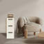 Chariot de rangement mobile à 3 tiroirs mince avec roulettes Chariot de rangement vertical étroit et moderne pour le bureau, la salle de classe, la cuisine, la cuisine et la salle de bain-522769656