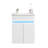 Bathroom Vanity With Sink, Radar Sensing Light & Large Space Storage