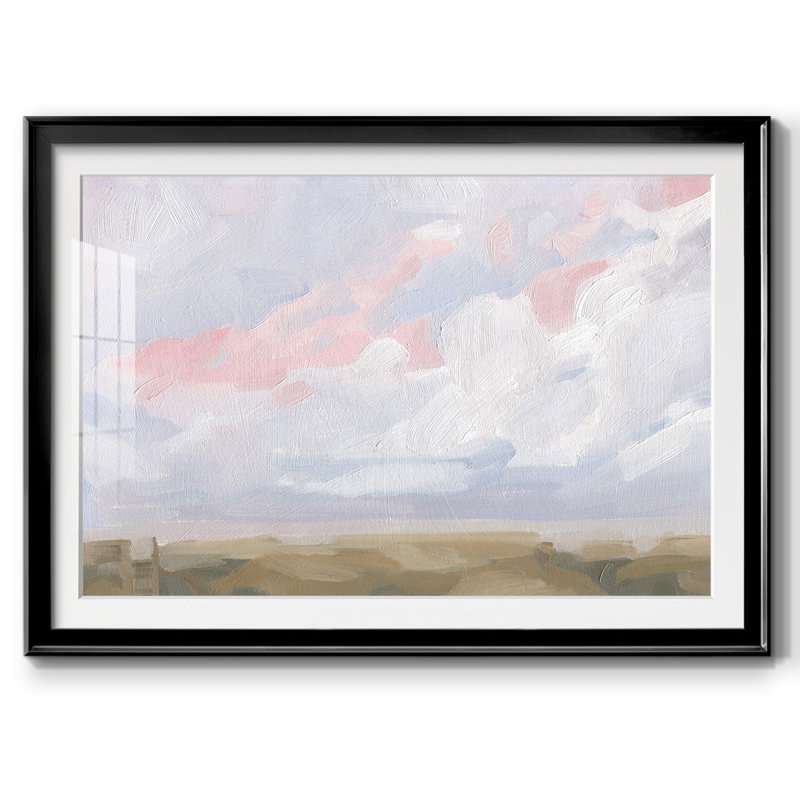 Sandbridge Beach avec cadre en I et cadre biseauté et verre, Noir, H 27 po x l 39 po x P 1,5 po
