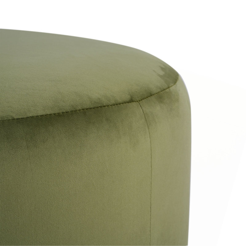 Repose-pieds rond moderne et confortable (SEULEMENT OTTOMAN), Vert olive