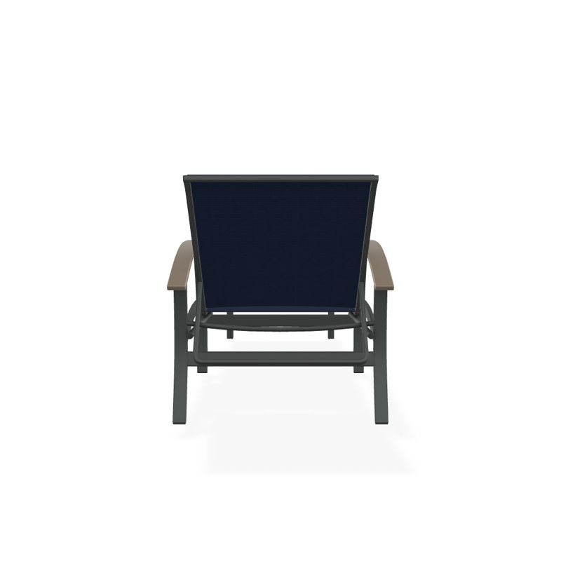 Chaise longue inclinable Askar, Désert P60, Bleu marine 13D Sunbrella®, Graphite texturé