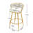 Isaias Swivel Counter Height Bar Stools Set of 2,31.5"Bar Height Stools-763968282
