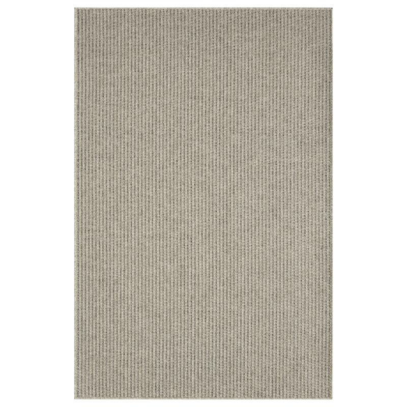 Tapis gris scandinave intérieur / extérieur Tresta, 3 pi 11 po x 5 pi 11 po