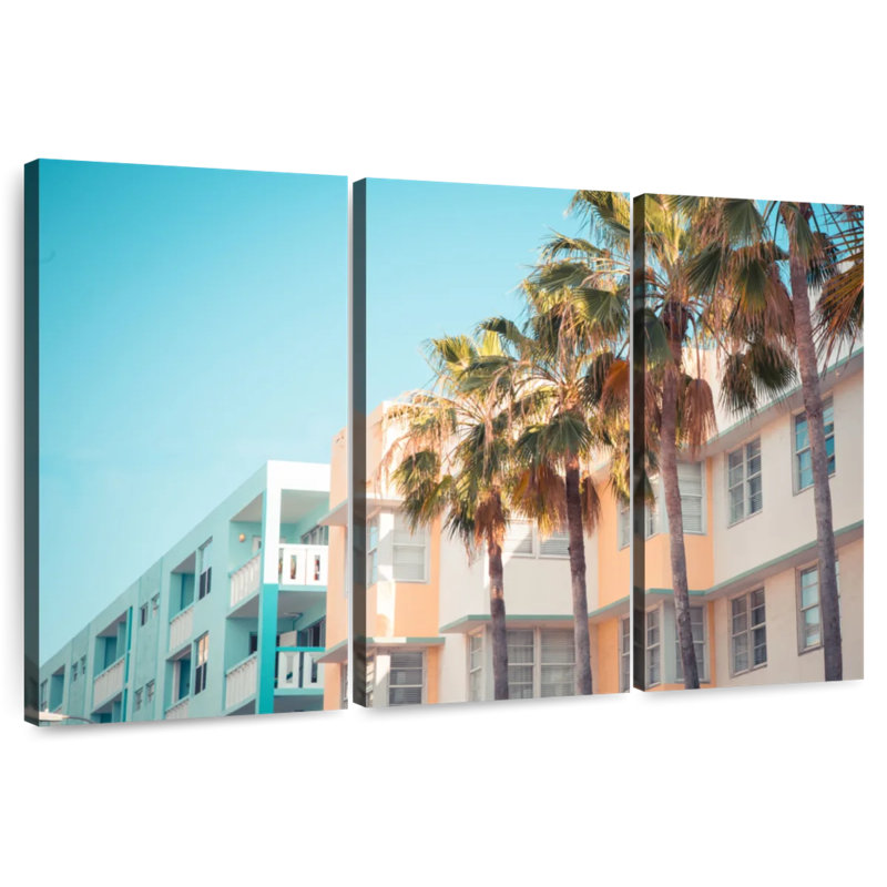 Lilie Miami City Buildings, 36" H x 57" W