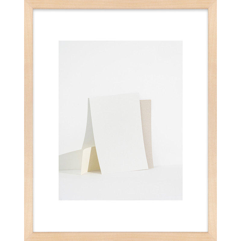 Clean Slate As An Object 6 Print by Svetlana Smirnova, Maple Framed, 20" H x 16" W x 1.25" D