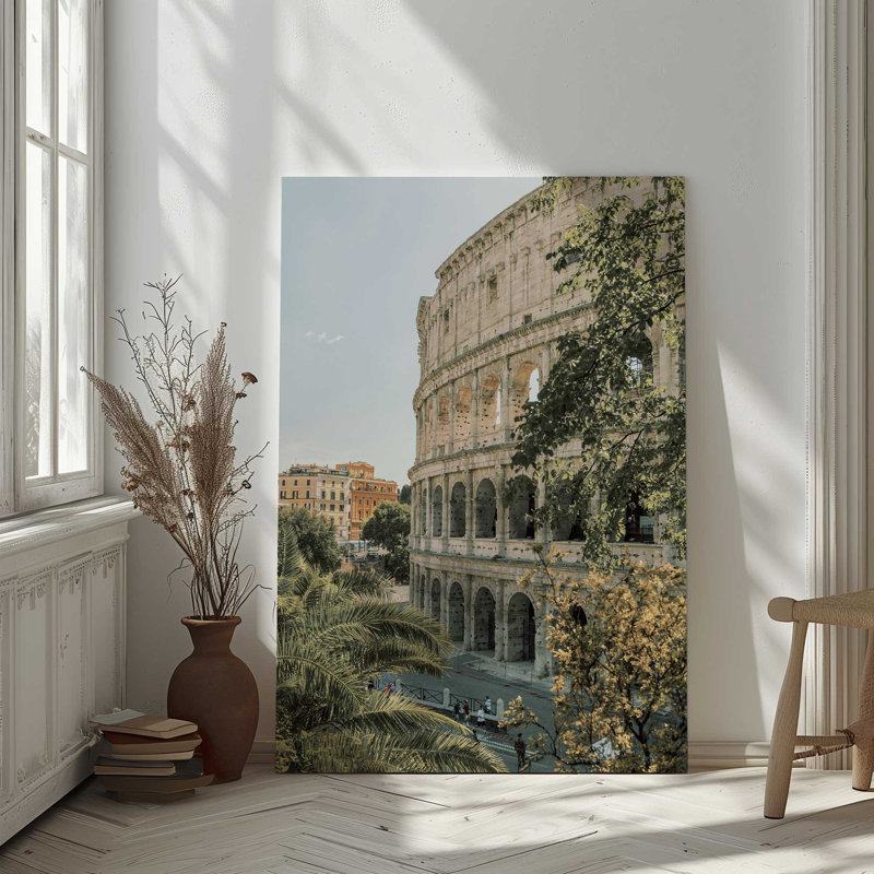 Impression sur toile Roman Glory, dans un cadre blanc opaque, 48 po x 32 po, H 18 po x l 12 po x P 1,25 po, Toile tendue