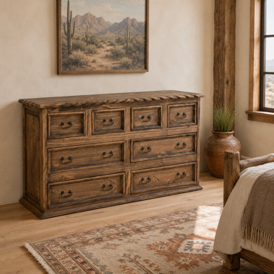 Commode 8 tiroirs Rustic Wood
