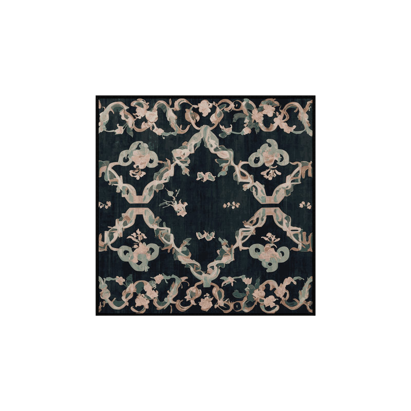 Tapis gris soyeux et moelleux, Carré 8 pi
