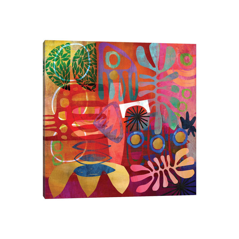 «African Abstract» par Nikki Chu - reproduction, Toile tendue, H 37 po x l 37 po, Sans cadre