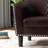 Janajah 28" W Faux Leather Upholstered Barrel Chair with Matching Ottoman (Set of 2) -94574406