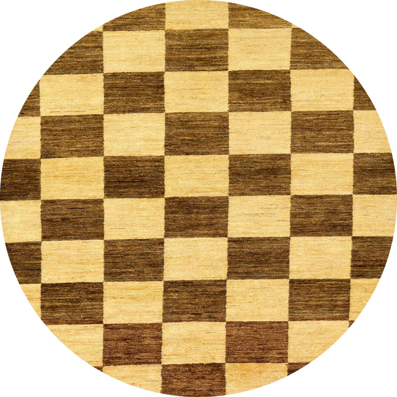 Tapis abstrait moderne 84, Rond 7 pi