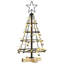 Christmas Cone Tree with Stand Black Steel-1802263297