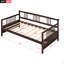 Lit de jour moderne en bois massif, multifonctionnel, taille simple