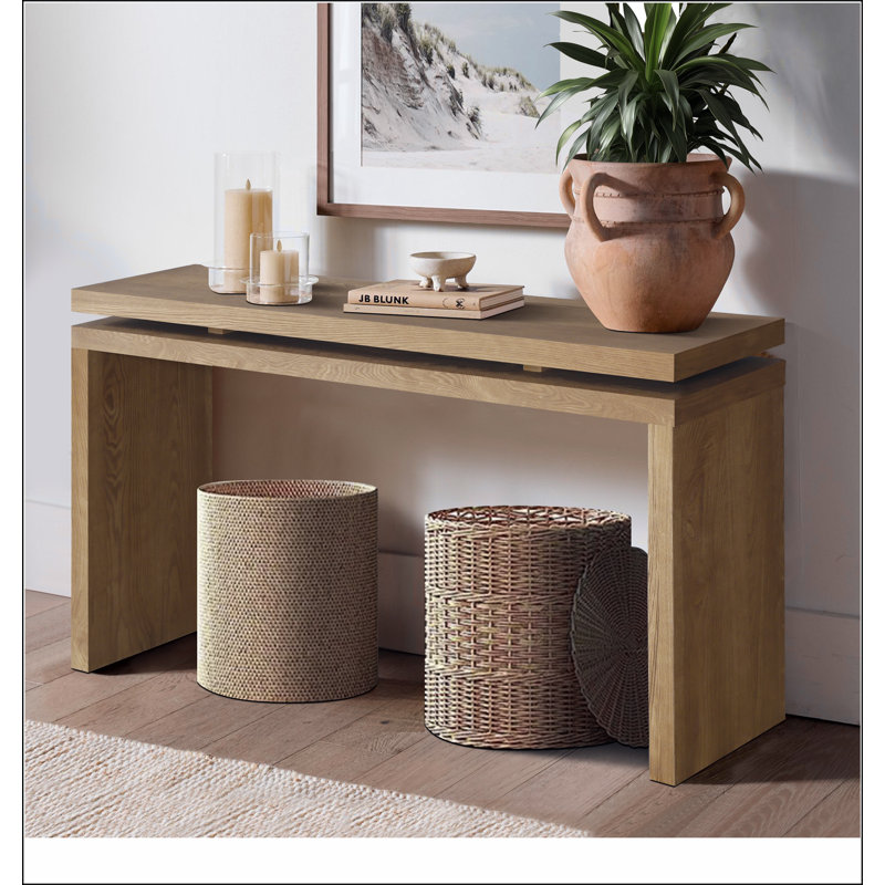 Console de 60 po Farmhouse, Marron antique