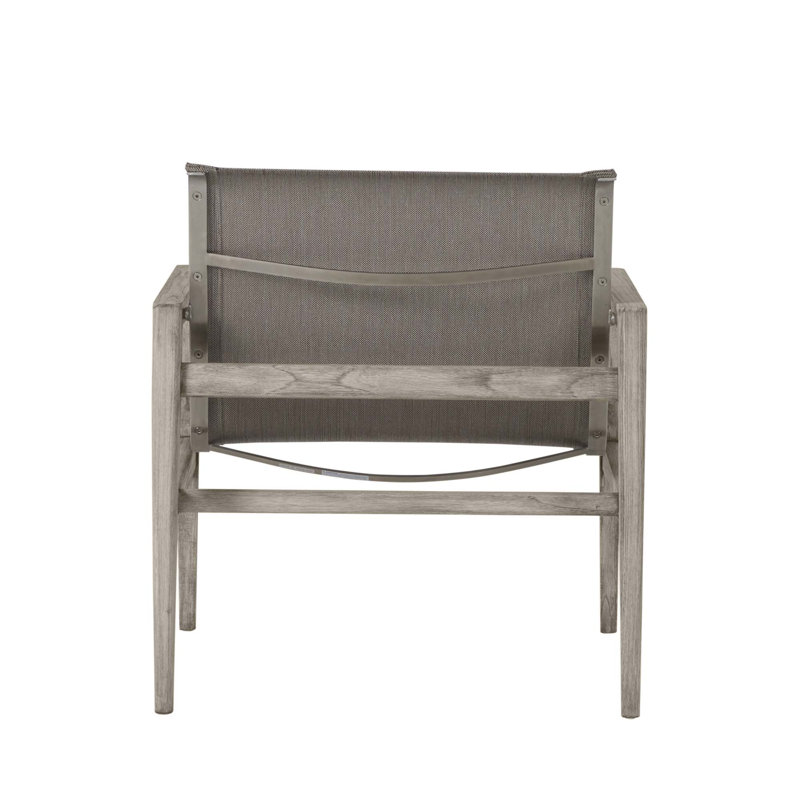 Coast Patio Lounge Chair, Oyster Teak Frame/Gray Sling