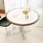 White&Silver Round Sintered Stone Dining table