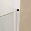 Porte de douche pivotante 32 po x 72 po, cadre en aluminium nickel brossé, demi-cadre, film en verre trempé anti-déflagrant de 1/4 po (6 mm)-119866382