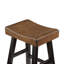Ensemble de 2 tabourets de style transitionnel, meubles en bois d'hévéa massif-2101419337-2101419332-2090035908